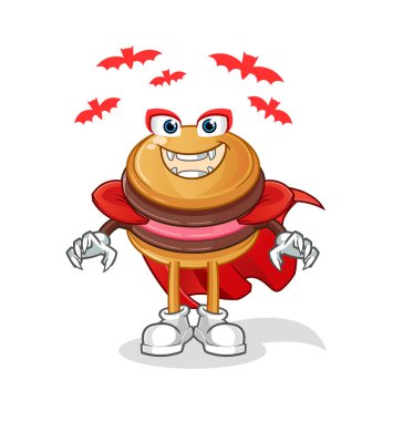 Kurabiye Drakula çizimi. karakter vektörü