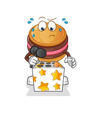 Kurabiye oyunu bir köstebek maskotunu öldürdü. çizgi film vektörü