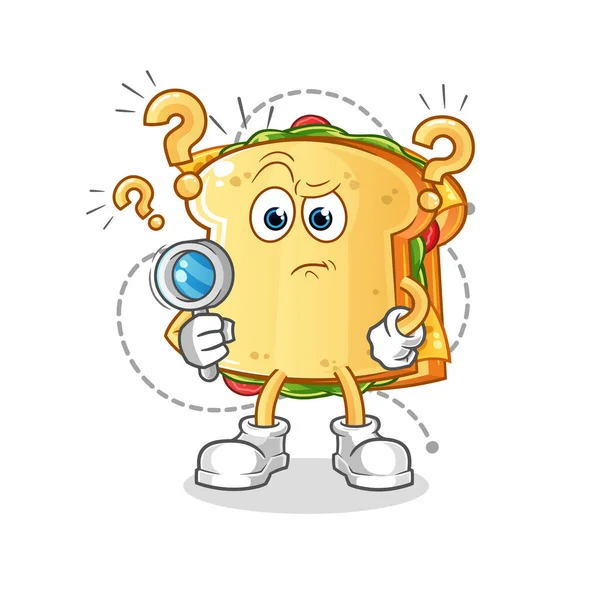 Sandwich Sucht Illustration Zeichenvektor — Stockvektor