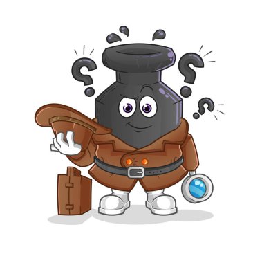 Mürekkep dedektifi. çizgi film karakteri