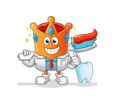 Crown Reggae Çocuk çizgi filmi. çizgi film maskotu vektörü