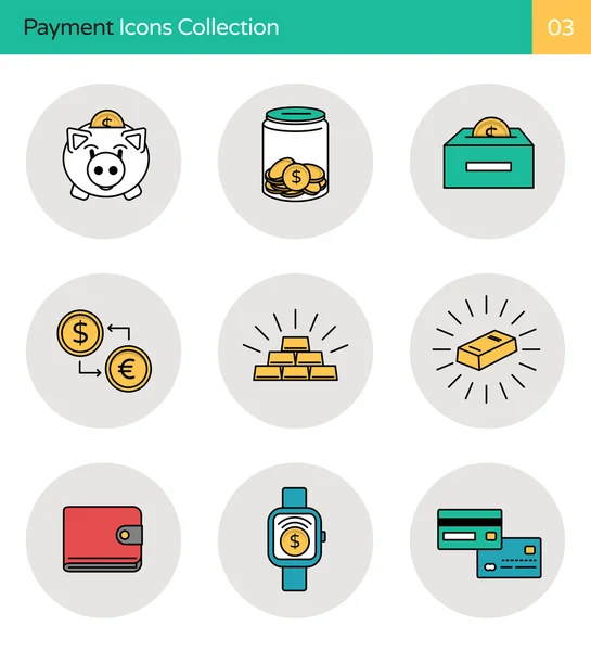 Payment Icons Collection Vector Graphics