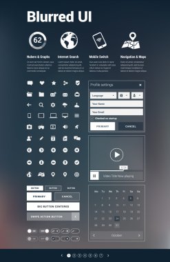 Arka plan UI - bulanık Web sitesi