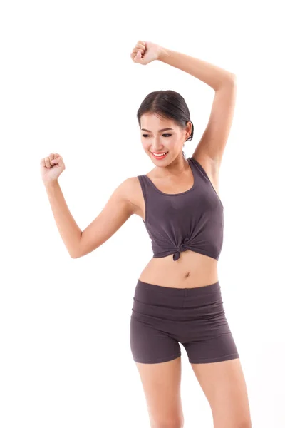 Mujer activa estiramiento ejercicio —  Fotos de Stock