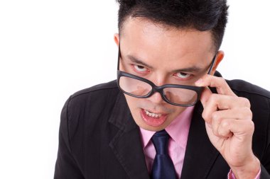 kızgın işadamı bakıyorsun