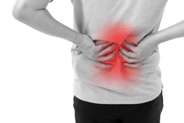 ağrı, stüdyo beyaz izole tutmak el