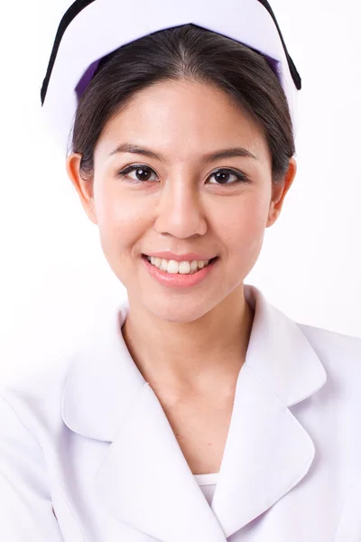 Πορτρέτο του χαμογελαστό νοσοκόμα — Φωτογραφία Αρχείου