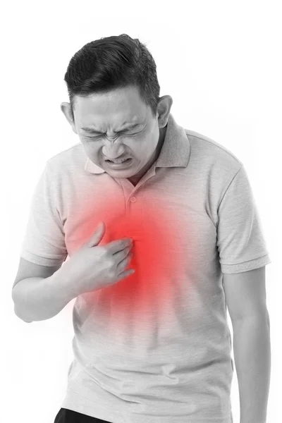 Man suffering from acid reflux — Stock Photo, Image