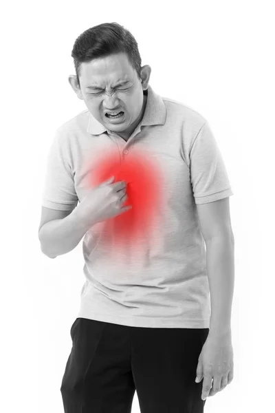 Man suffering from acid reflux — Stock Photo, Image