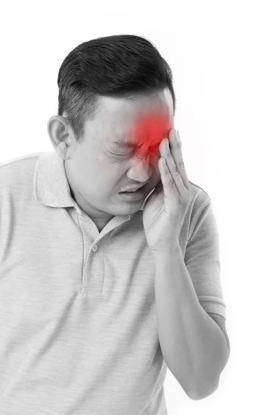 Człowiek cierpi na choroby oczu — Zdjęcie stockowe
