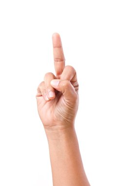 el gösteren orta parmak