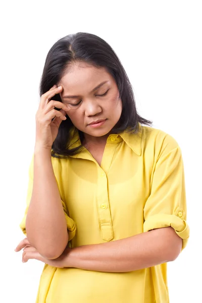 Mujer estresada, deprimida —  Fotos de Stock