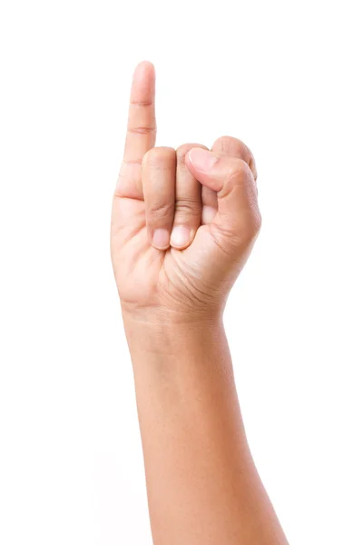 Hand showing little finger — Stock Photo, Image