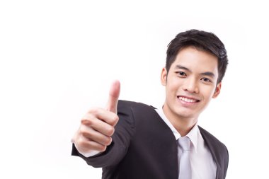 başparmak vazgeçerek, metin alanı ile başarılı bir iş adamı