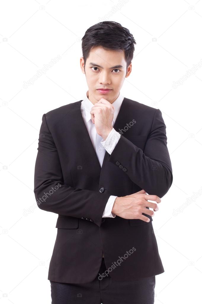 confident businessman crossing his arms