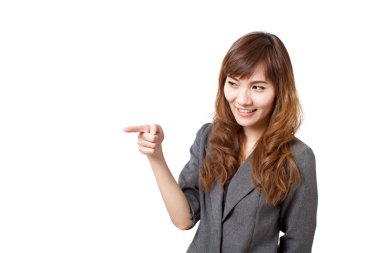 iş kadını ters işaret