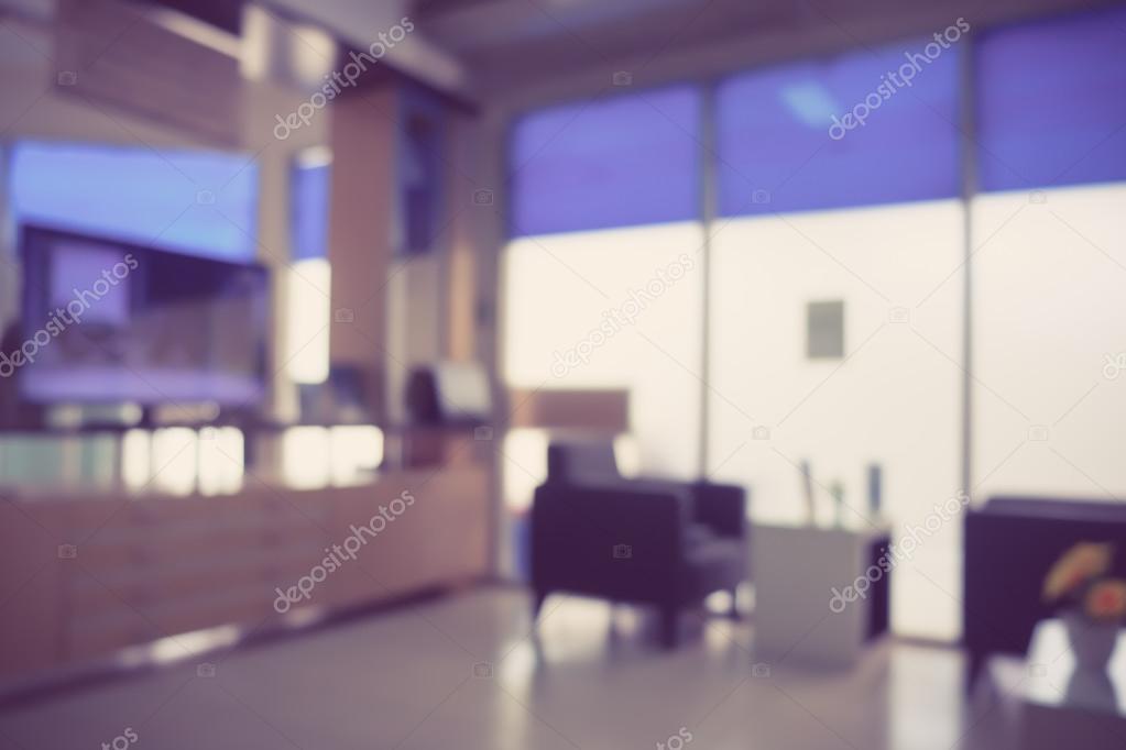 blurred office background with filter effect retro vintage style