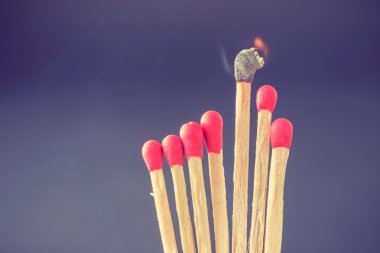 Filtre etkisi retro vintage tarzı ile maç