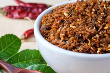 chili Yapıştır Tayland yemekleri, ızgara balık