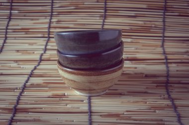 Filtre etkisi retro vintage tarzı ile kase