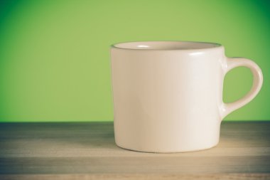 Filtre etkisi retro vintage tarzı ile kahve fincanı