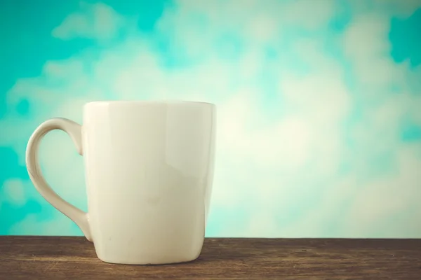 フィルター効果のレトロなビンテージ スタイルのコーヒー カップ — ストック写真