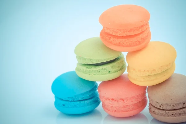 Macaroon com efeito de filtro estilo vintage retro — Fotografia de Stock