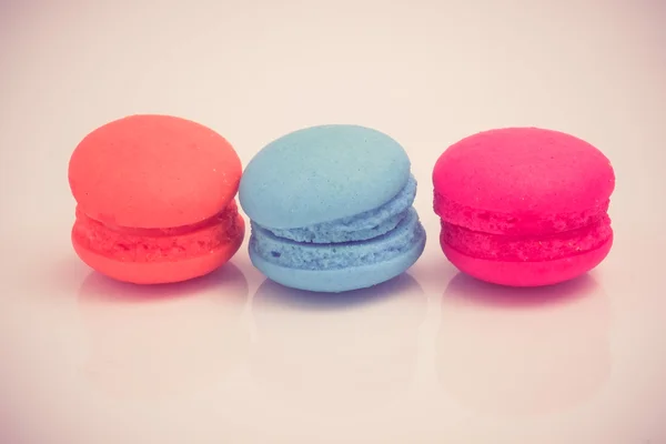 Macaroon com efeito de filtro estilo vintage retro — Fotografia de Stock