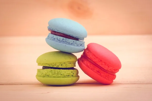 Macaroon met filter effect retro vintage stijl — Stockfoto