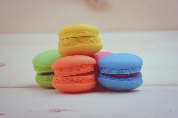 Macaroon with filter effect retro vintage style — Stock Photo, Image