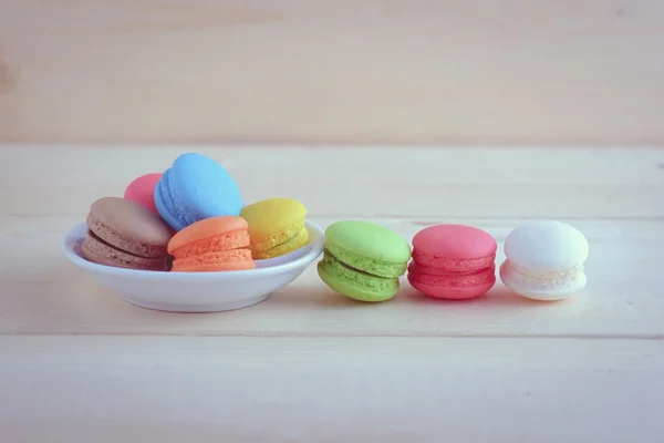 Macaroon com efeito de filtro estilo vintage retro — Fotografia de Stock