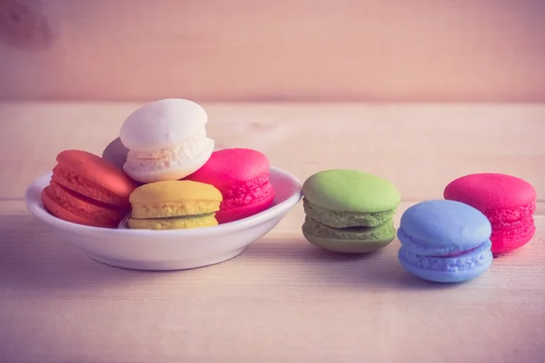 Macaroon met filter effect retro vintage stijl — Stockfoto