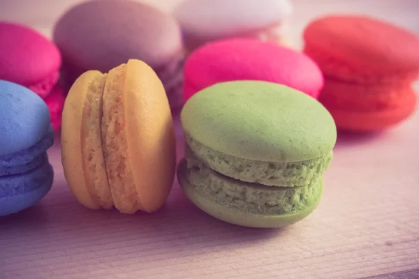 Macaroon met filter effect retro vintage stijl — Stockfoto