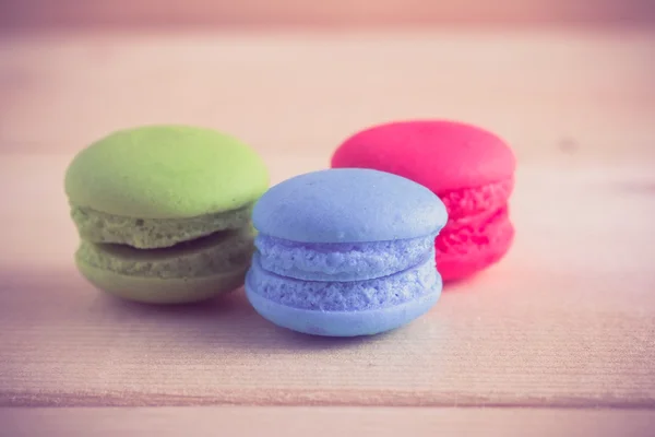 Macaroon com efeito de filtro estilo vintage retro — Fotografia de Stock