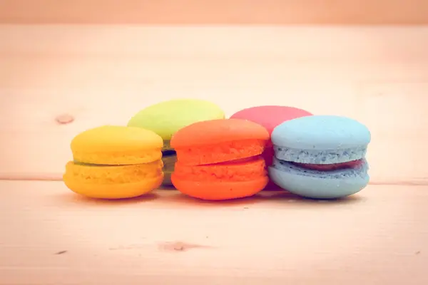 Macaron avec effet filtre style vintage rétro — Photo
