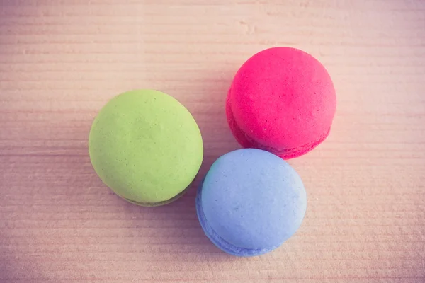 Macaroon met filter effect retro vintage stijl — Stockfoto