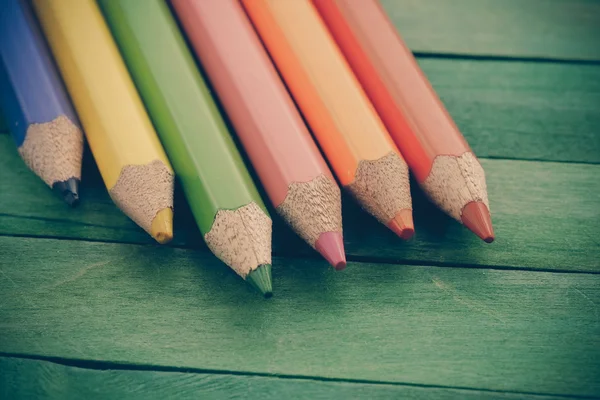フィルター効果のレトロなビンテージ スタイルの色鉛筆 — ストック写真