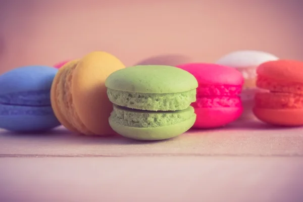 Macaroon with filter effect retro vintage style — Stock Photo, Image