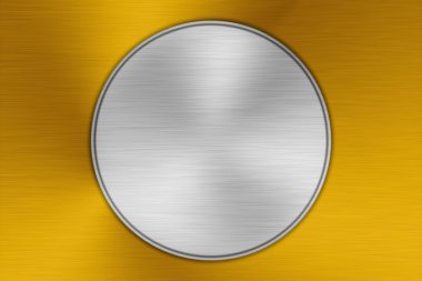 metal arka plan veya doku fırçalanmış altın plaka