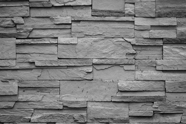 Black wall stone background — Stock Photo, Image