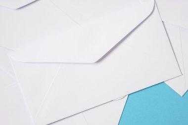 Arka plan beyaz zarfları doku