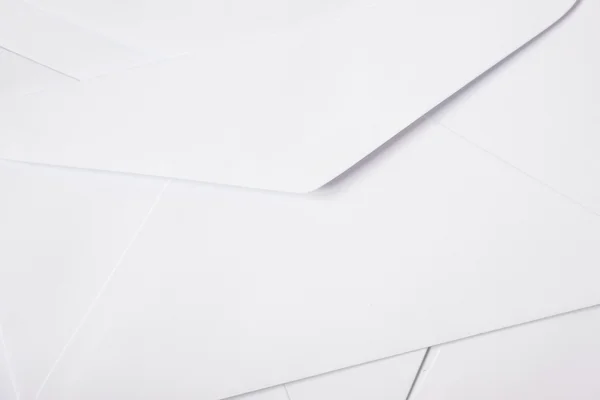 Envelopes brancos textura fundo — Fotografia de Stock