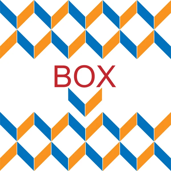 Diseño de logotipo de caja de vector de símbolo para empresa y negocio — Archivo Imágenes Vectoriales