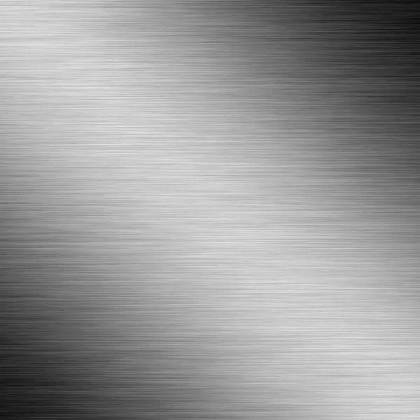 金属の背景またはブラシをかけられたアルミニウム板のテクスチャ — ストック写真