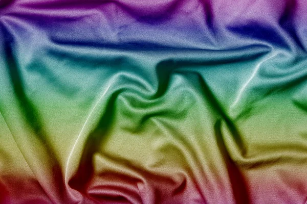 Szmatką tekstura tkanina tęcza — Zdjęcie stockowe