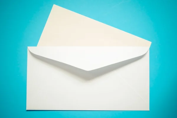 White envelopes texture background with filter effect retro vintage style — Stock Photo, Image