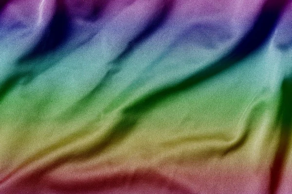 Tecido arco-íris pano fundo textura — Fotografia de Stock