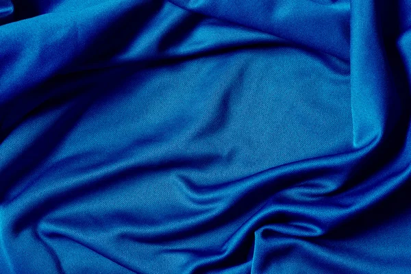 Niebieski materiał tkanina tło tekstury — Zdjęcie stockowe