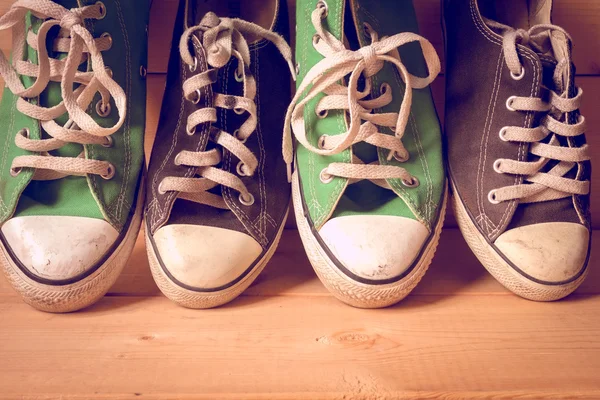 Sneakers med filter effekt retro vintage stil — Stockfoto