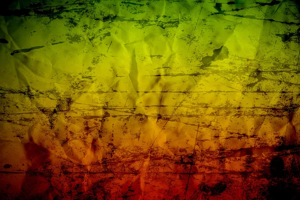 Grunge fond reggae couleurs vert, jaune, rouge — Photo